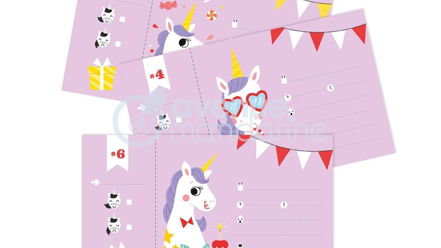 Avenue Mandarine by Exaclair – Uitnodigingen Eenhoorn en andere motieven