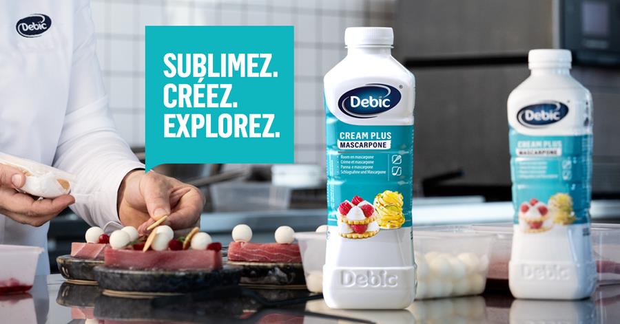 Sublimez. Créez. Explorez. Sublimez chaque creation avec Debic Crème Plus Mascarpone.