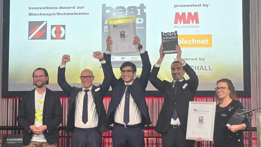 Prima Power remporte le "Best Award 2025" à Blechexpo avec Giga Laser Next