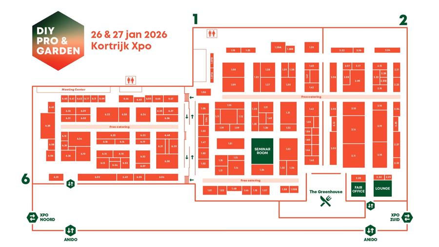DIY, PRO & GARDEN 2026 : plan du site & exposants